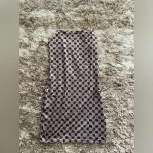 Gold chained dress (size S)